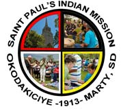 Saint Paul's Indian Mission - Okodakiciye - Marty, SD 1913